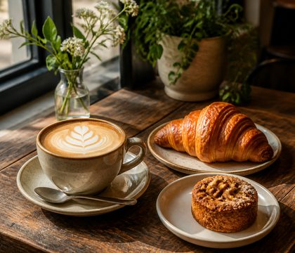 Coffee and pastry placeholder